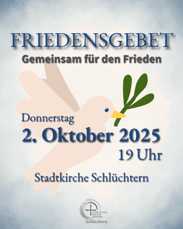 Friedensgebet – Gemeinsam für den Frieden