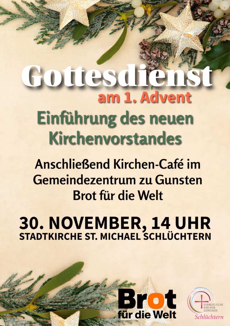 Einführung des neuen Kirchenvorstandes – anschließend Kirchen-Café
